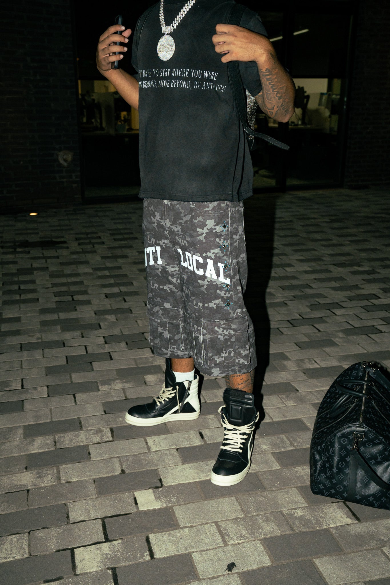 Black Camo Shorts