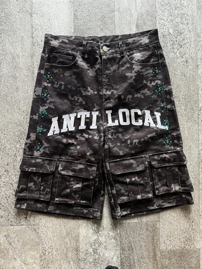 Black Camo Shorts