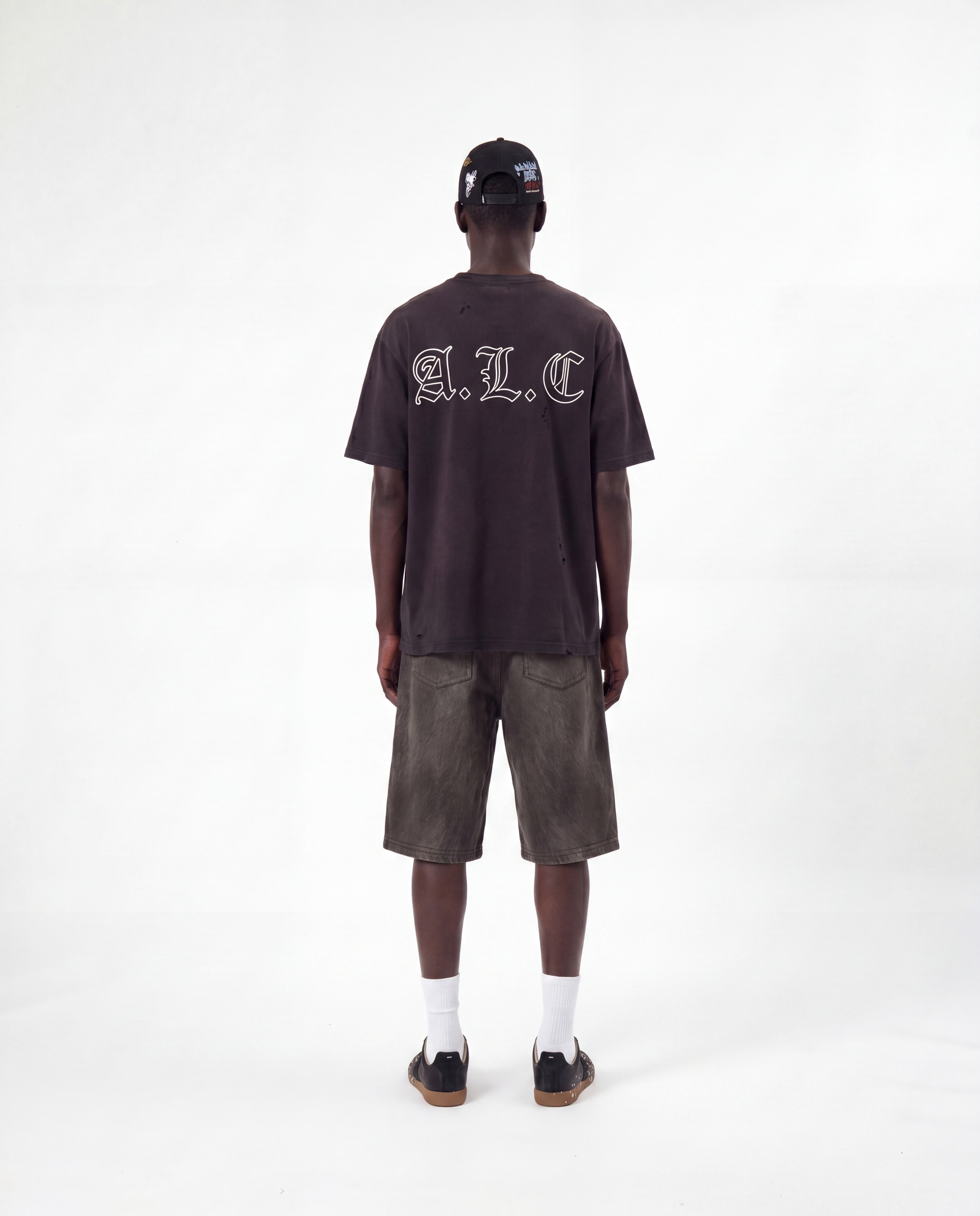 Anti Everything Black Distressed Tee