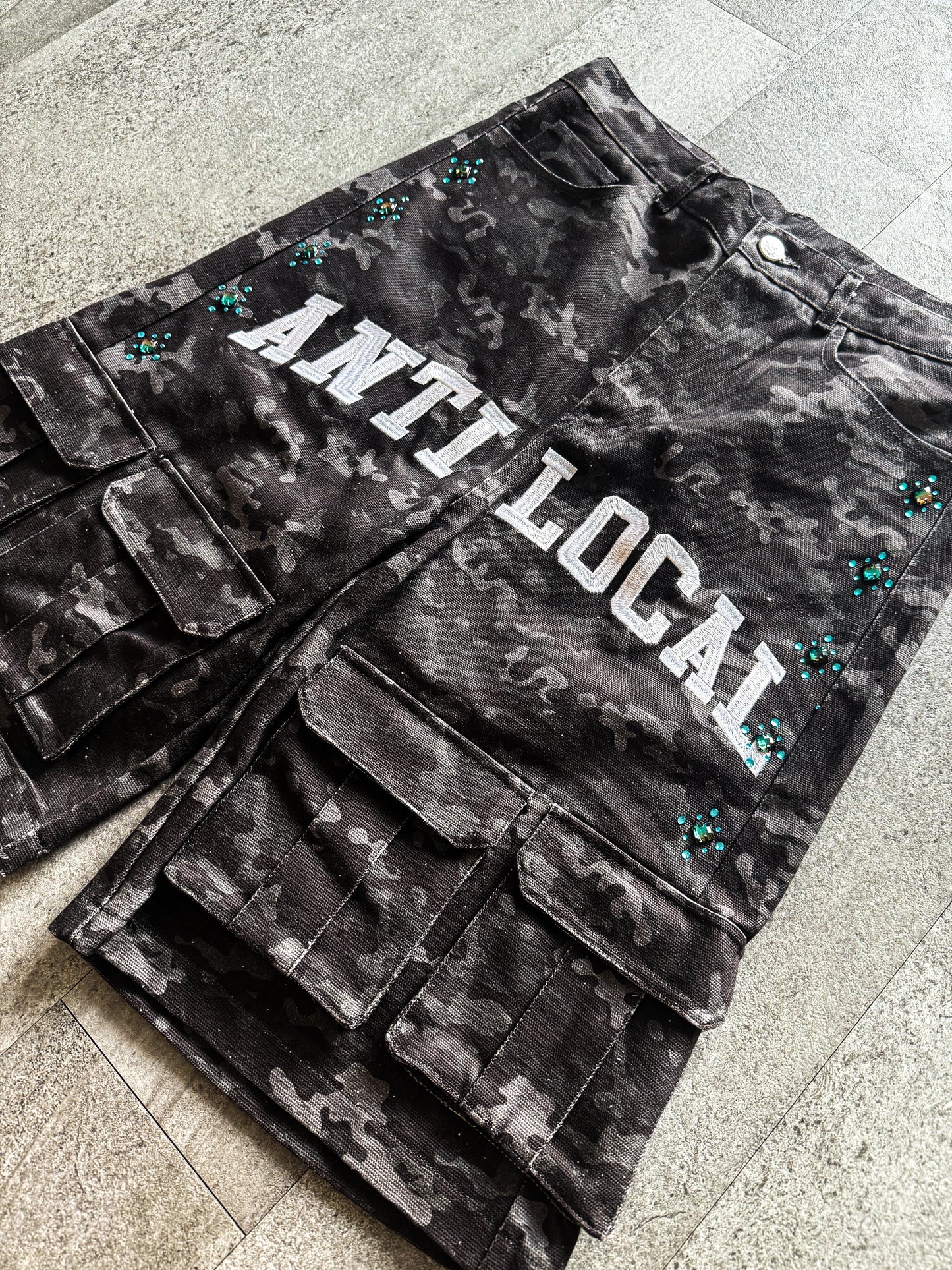 Black Camo Shorts