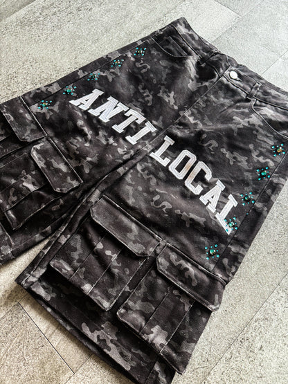 Black Camo Shorts