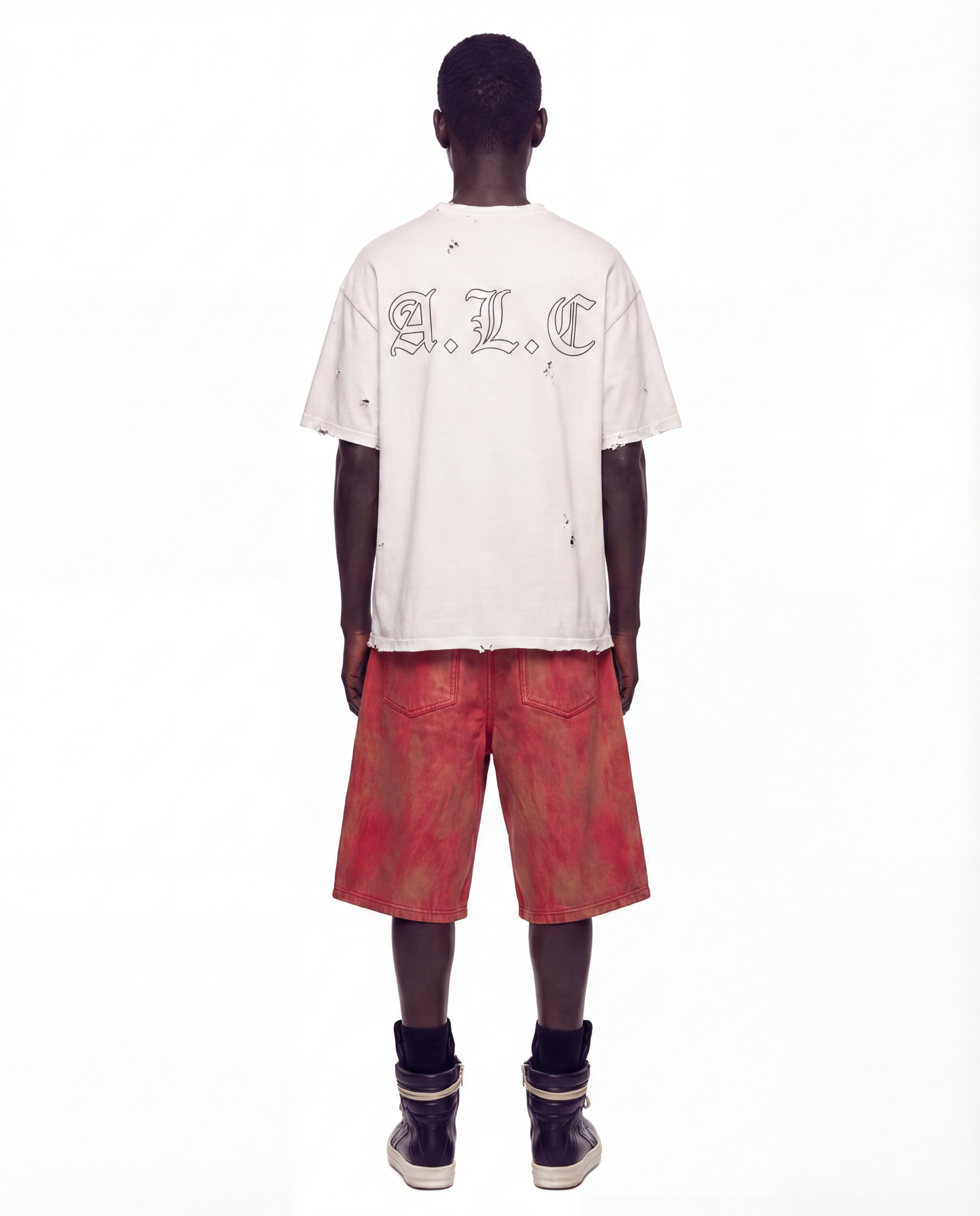 Anti Everything Distressed White Tee